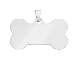 Large Stainless Steel Dawg Bone Pet Tag