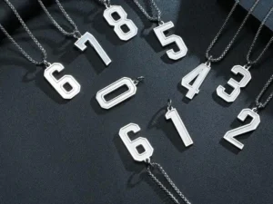 Jersey Number Pendant (Includes Chain)